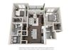 Halifax 2 Bedroom 2 Bathroom Floor Plan Halifax 2 Bedroom 2 Bathroom, 1,031 Sq.Ft. Floor Plan at Tomoka Pointe, Daytona Beach, Florida